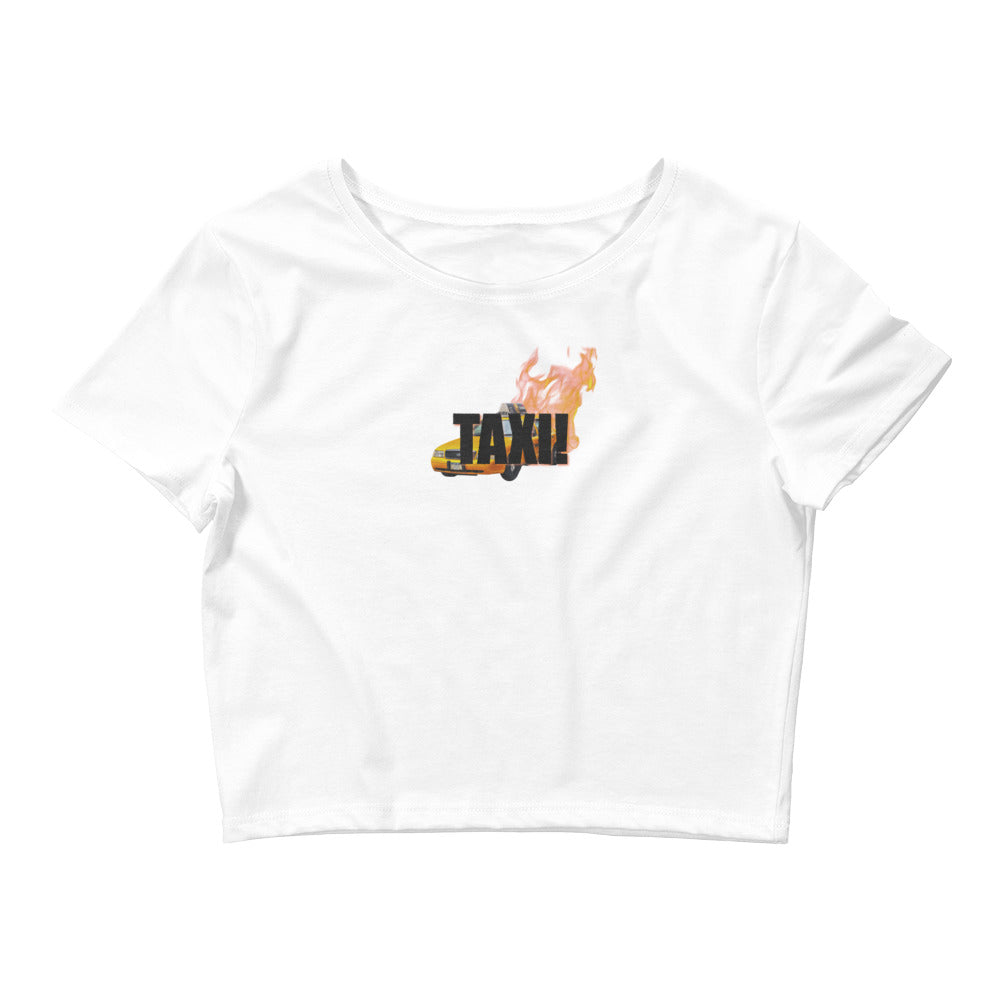 Women's Cropped Tee  Premium Heavy-Weight Cotton in Clean White – STRIKE  MVMNT